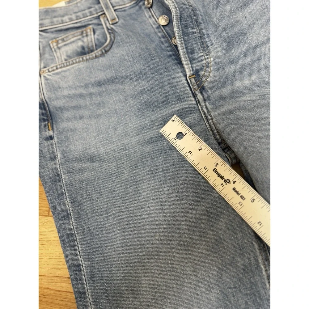 Frank & Eileen Monaghan High Rise Button Fly Raw Hem Jeans Size 26 - Picture 12 of 12